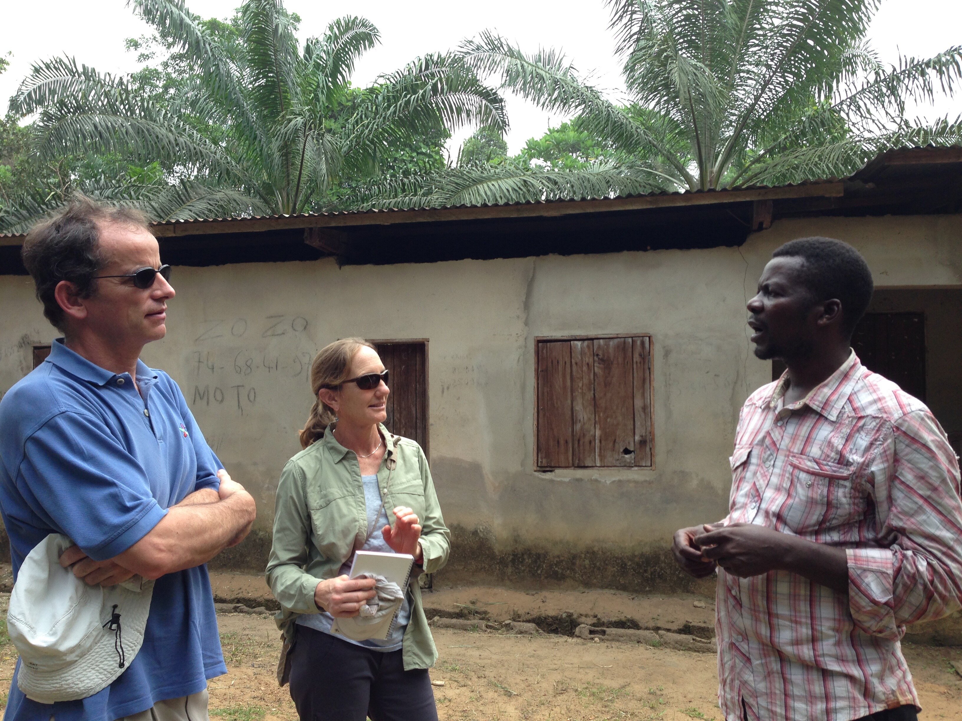 Lambin conducting research in Cameroon, 2015