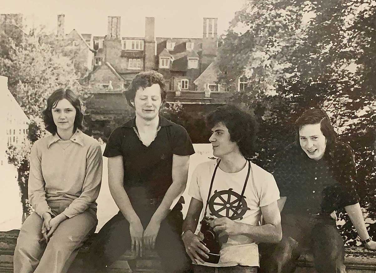 Dr. Stuart (second from right) and his wife Ann (far left)