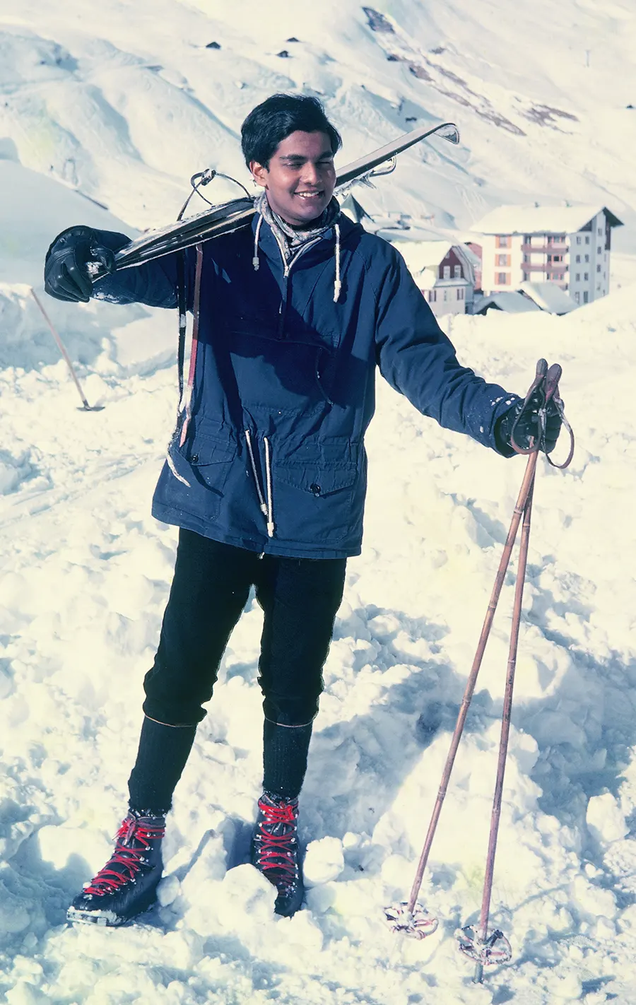 1965, Age 20. Cambridge Years - Swiss ski trip