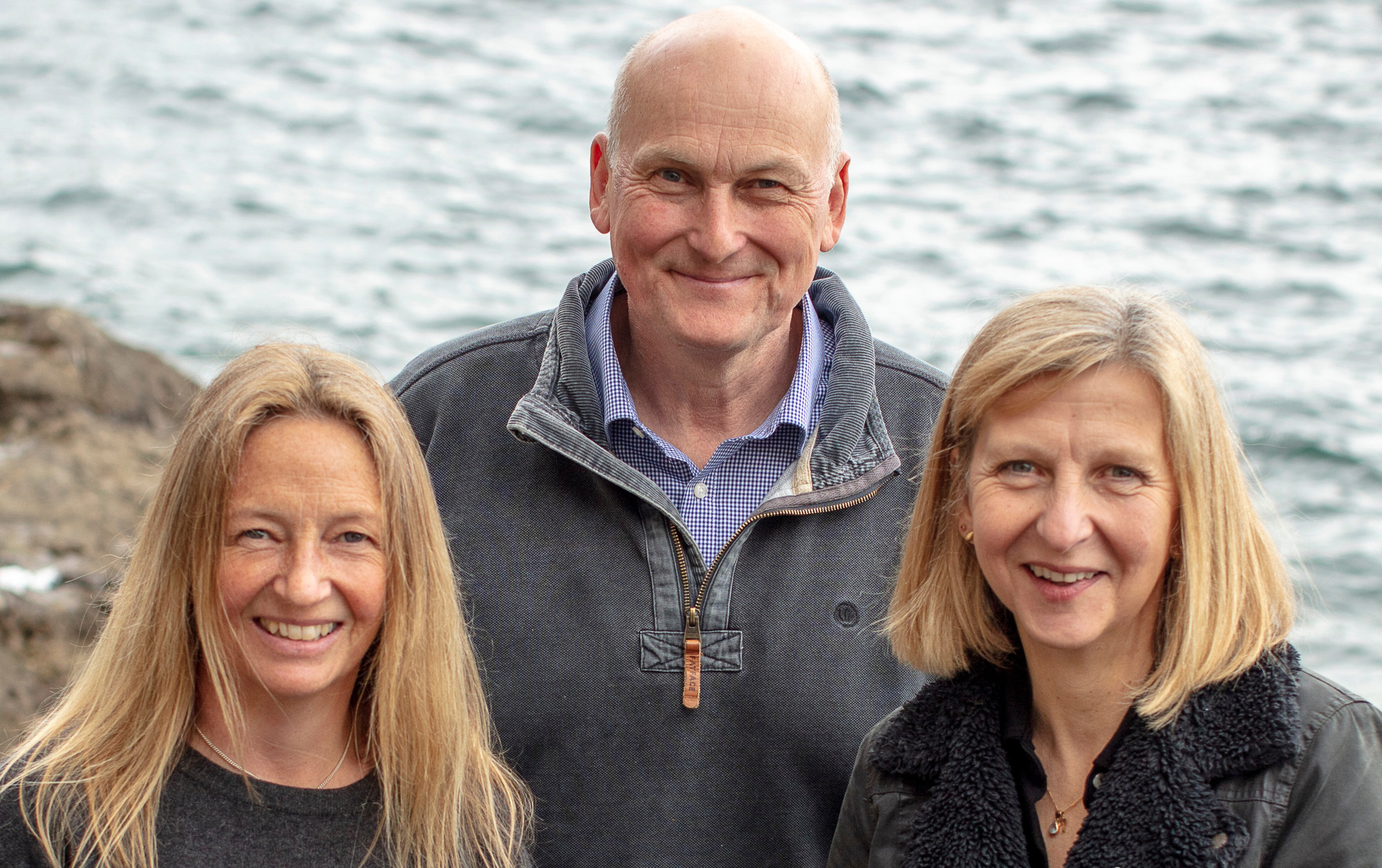 Professor Penelope Lindeque (left), Professor Richard Thompson (center), and Professor Tamara Galloway (right)