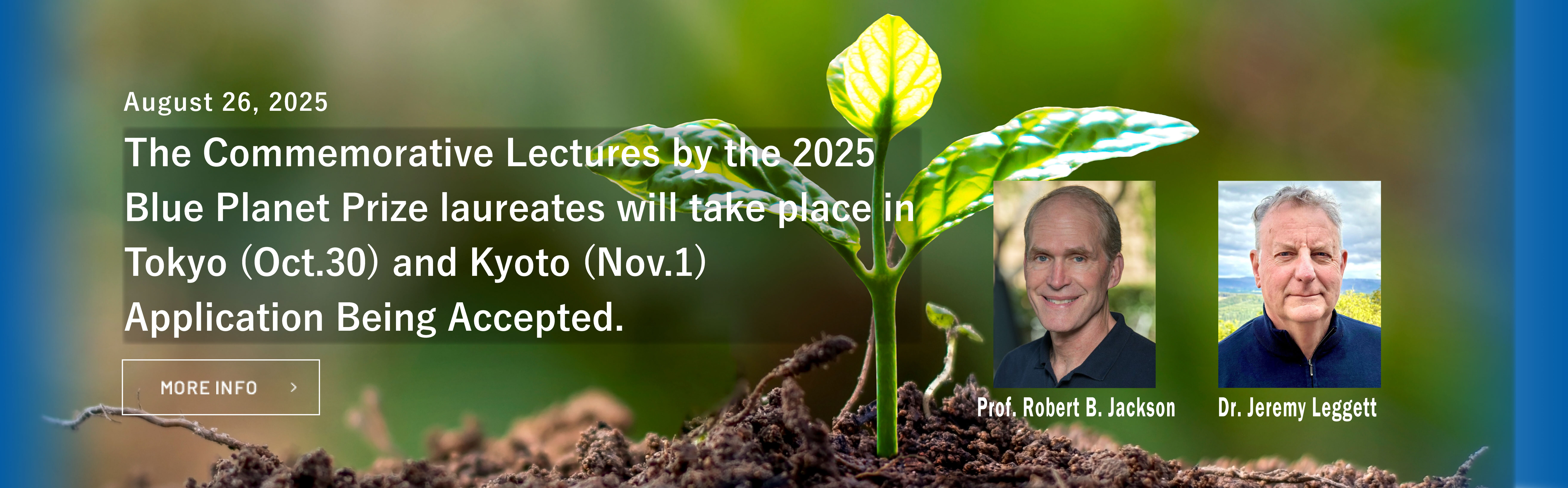 2025 Blue Planet Prize Commemorative Lectures; Registrations are Open. 