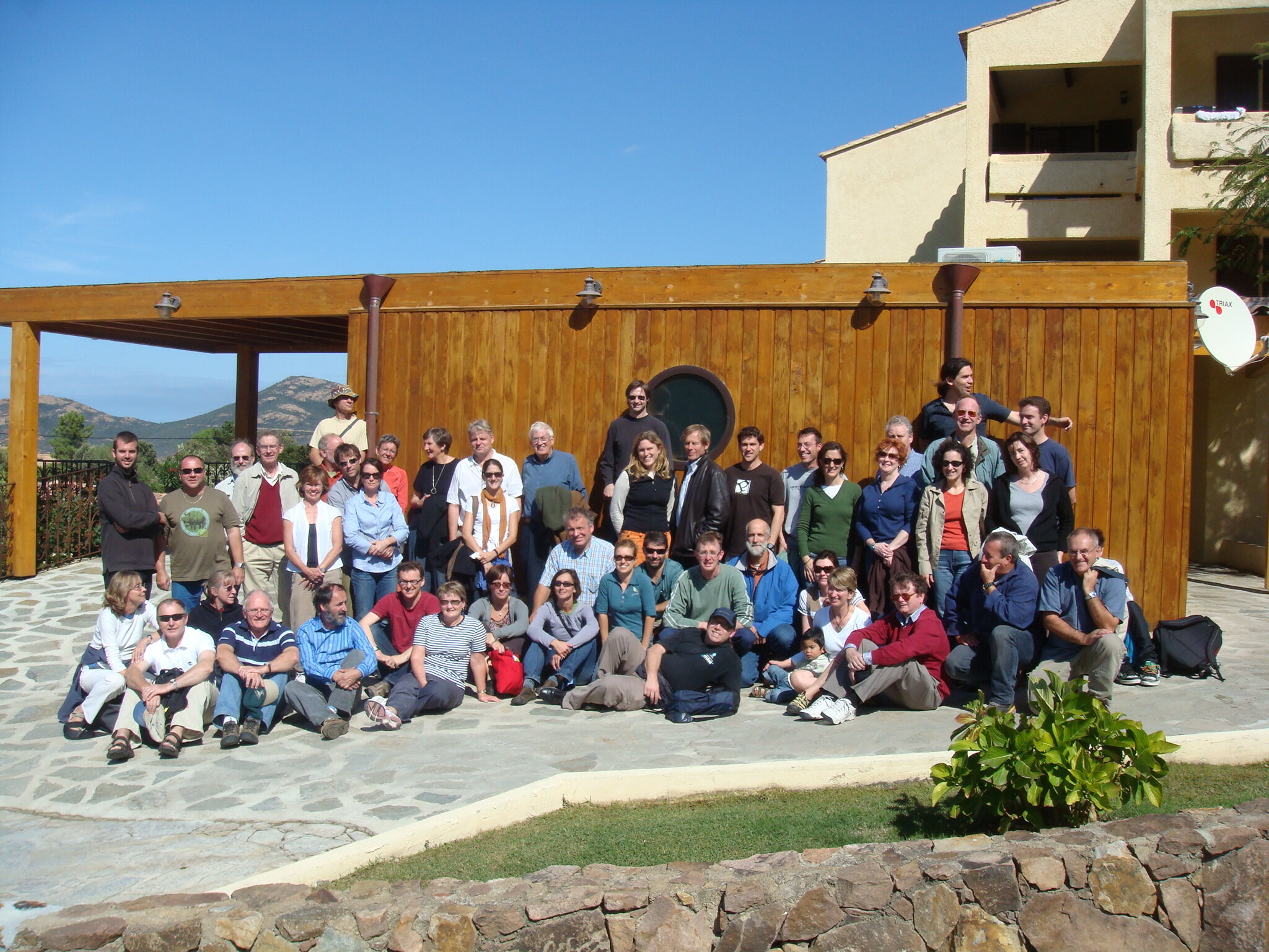 With RA members in Corsica, France. Professor Walker is in the front row third from left. (2007)